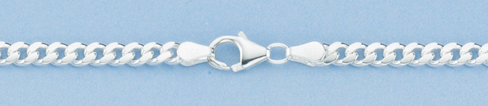 Armband Panzer oval diamantiert Kettenbreite 4mm
