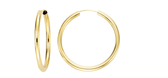 Earring ear hoops 2,5 mm