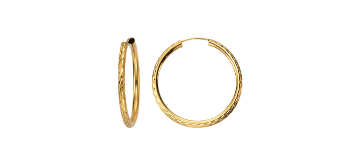 Earring ear hoops 2,5 mm