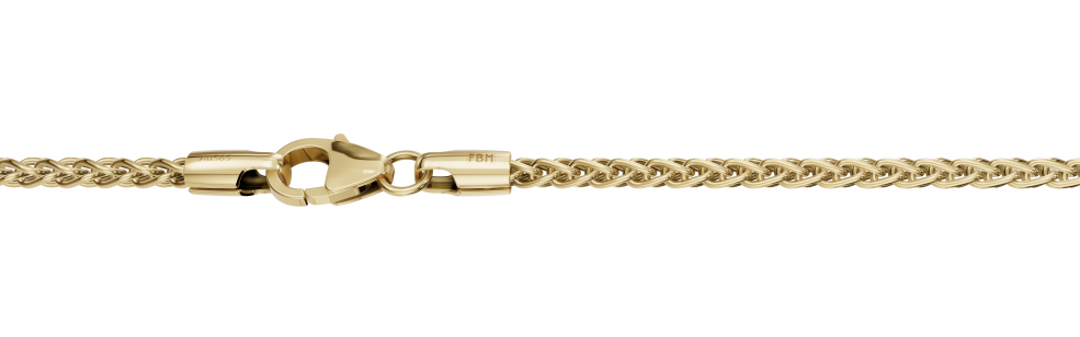 Necklace Wheat chain chain width 2.1mm