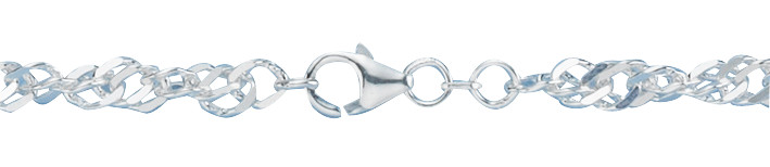 Bracelet Singapore chain width 4.6mm