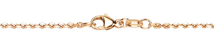 Necklace Anchor diamond cut chain width 1.7mm