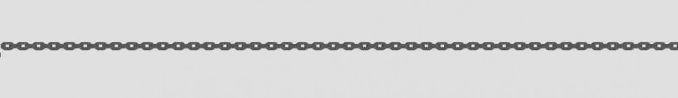 Collier mit Zwischenöse Anker diamantiert Kettenbreite 1.15mm