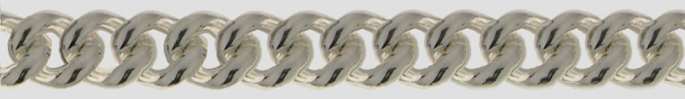 Necklace Curb chain round chain width 10.6mm