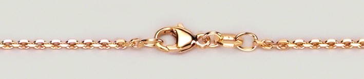 Necklace Anchor diamond cut chain width 1.7mm