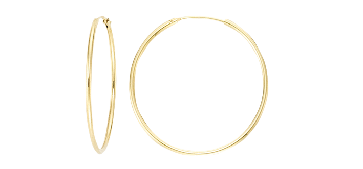 Earring ear hoops 1,3 mm