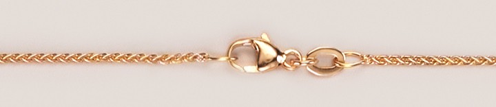 Necklace Wheat chain chain width 1.3mm