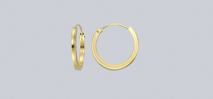 Earring ear hoops 1,5 mm