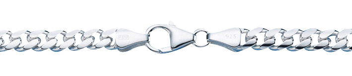 Armband Panzer oval diamantiert Kettenbreite 5.3mm