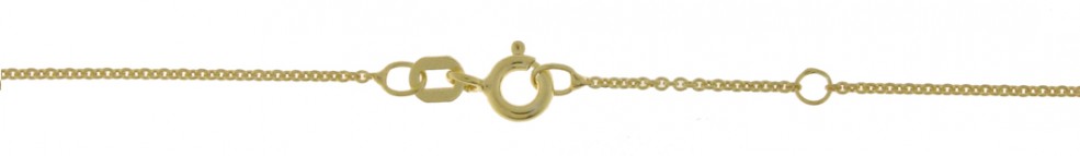 Collier mit Zwischenöse Anker rund Kettenbreite 1.1mm