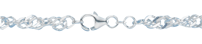 Bracelet Singapore chain width 4.6mm