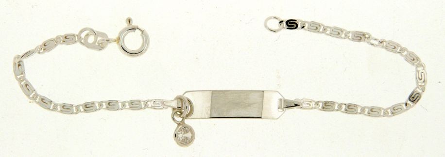 Id-Bracelet Scroll chain chain width 1.6mm