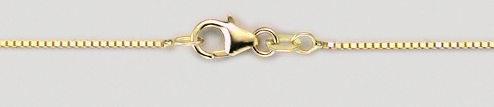 Necklace Box chain chain width 0.8mm
