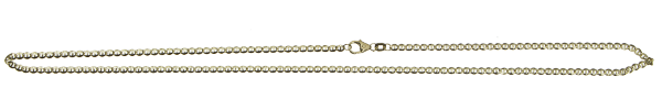 Collier Panzer-Steg hohl Kettenbreite 2.6mm