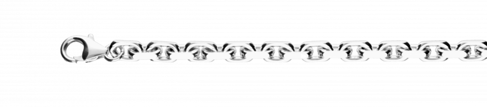 Necklace Anchor diamond cut chain width 5.8mm
