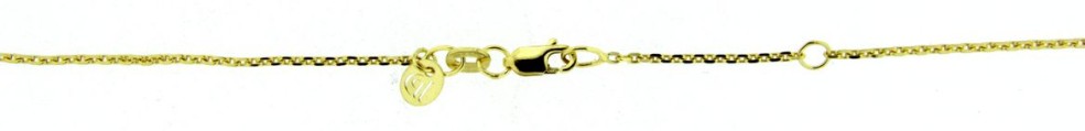 Collier mit Zwischenöse Anker diamantiert Kettenbreite 1.15mm