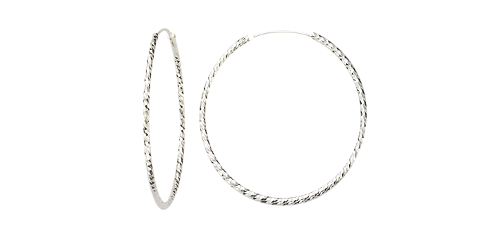 Earring ear hoops 1,8 mm