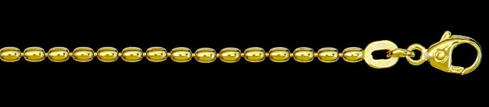 Collier Oliven-Kette Kettenbreite 1.8mm