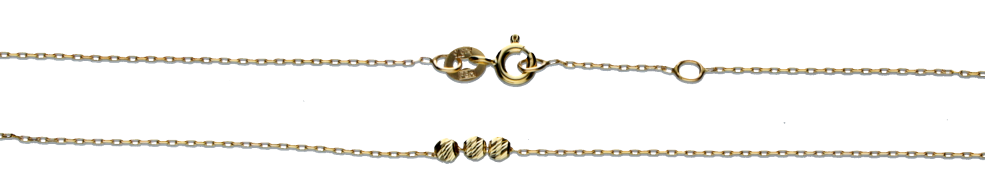 Collier mit Zwischenöse Anker diamantiert