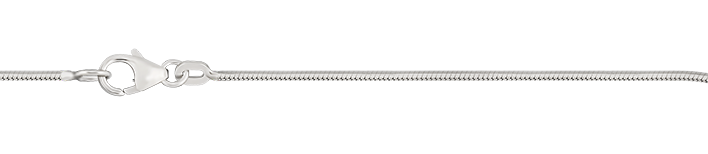 Necklace Snake diamond cut chain width 1.2mm