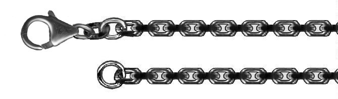 Collier Anker diamantiert Kettenbreite 4mm
