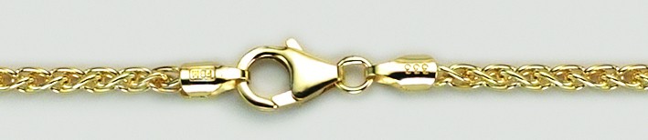 Collier Zopf Kettenbreite 2.5mm