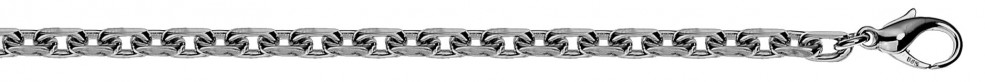 Necklace Anchor diamond cut chain width 4.5mm