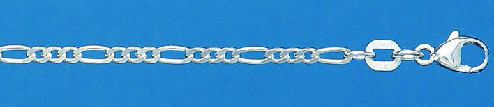 Ankle chain Figaro diamond cut chain width 2.2mm