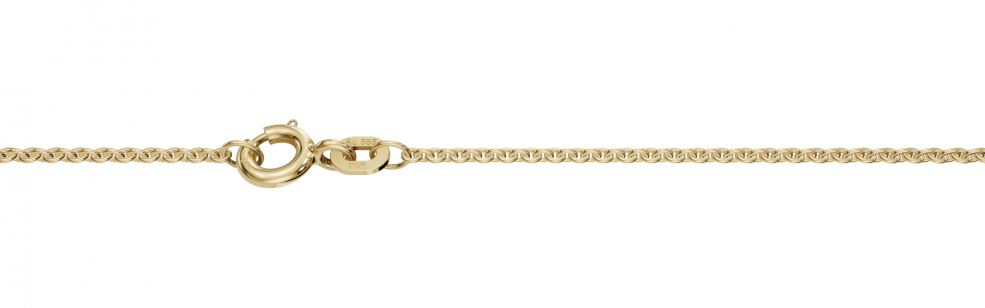Necklace Anchor round chain width 1.3mm