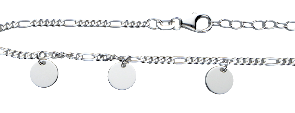Necklace Figaro diamond cut