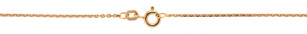 Necklace Anchor diamond cut chain width 1.3mm