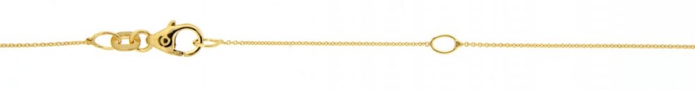 Necklace incl.loop Anchor round chain width 0.8mm