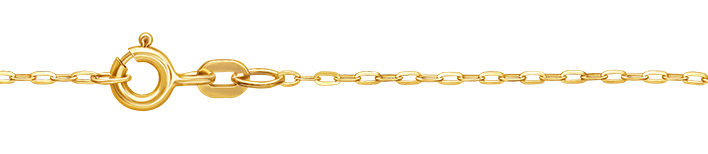 Necklace Anchor flat chain width 1.3mm
