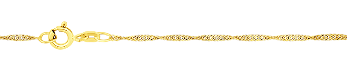 Bracelet Singapore chain width 1.4mm