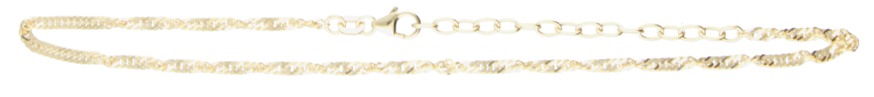 Fusskette Singapur Kettenbreite 2.4mm