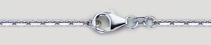 Necklace Anchor diamond cut chain width 1.75mm