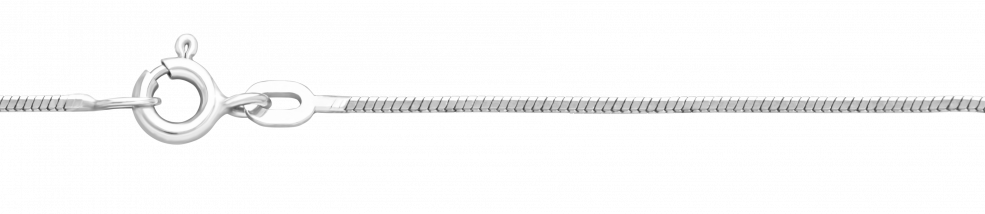 Necklace Snake diamond cut chain width 0.9mm