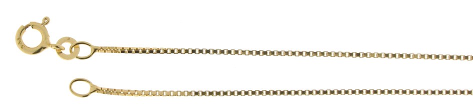 Bracelet Box chain chain width 0.9mm