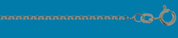 Collier mit Zwischenöse Anker rund Kettenbreite 2mm