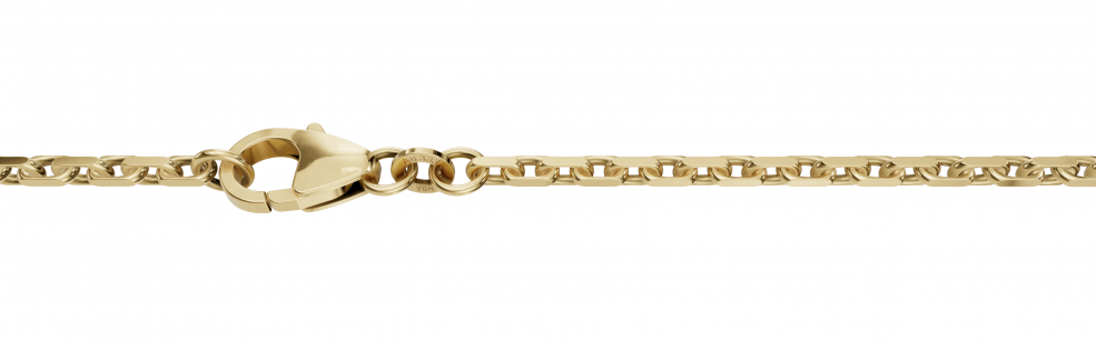 Necklace Anchor diamond cut chain width 2mm