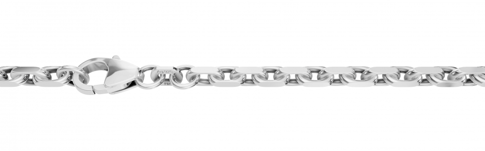Necklace Anchor diamond cut chain width 3mm