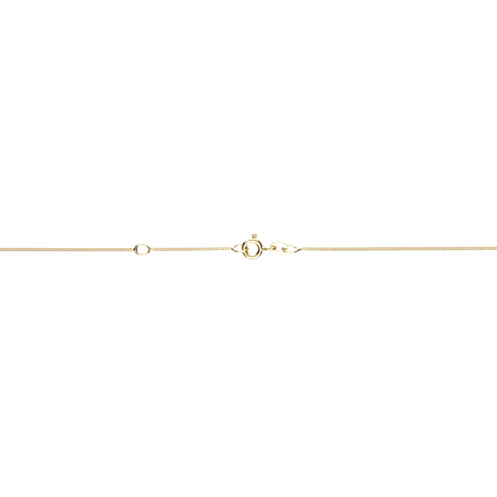 Collier mit Zwischenöse Panzer Kettenbreite 0.8mm