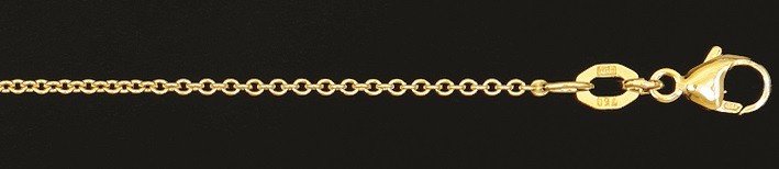 Necklace incl.loop Anchor round chain width 1.3mm
