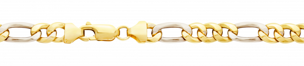 Necklace Figaro hollow chain width 5.7mm