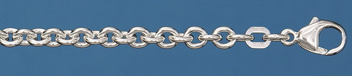 Necklace Anchor round chain width 4mm