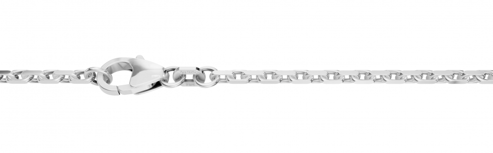 Necklace Anchor diamond cut chain width 2mm