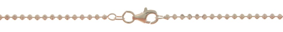 Collier Kugel-diamantiert Kettenbreite 2mm