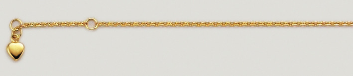 Fusskette Anker rund Kettenbreite 1.5mm
