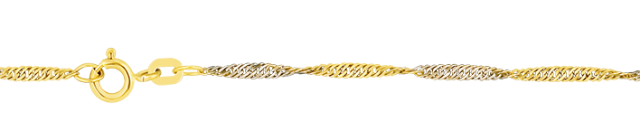 Necklace Singapore chain width 1.8mm