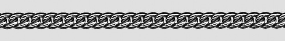 Collier Panzer rund Kettenbreite 5.4mm